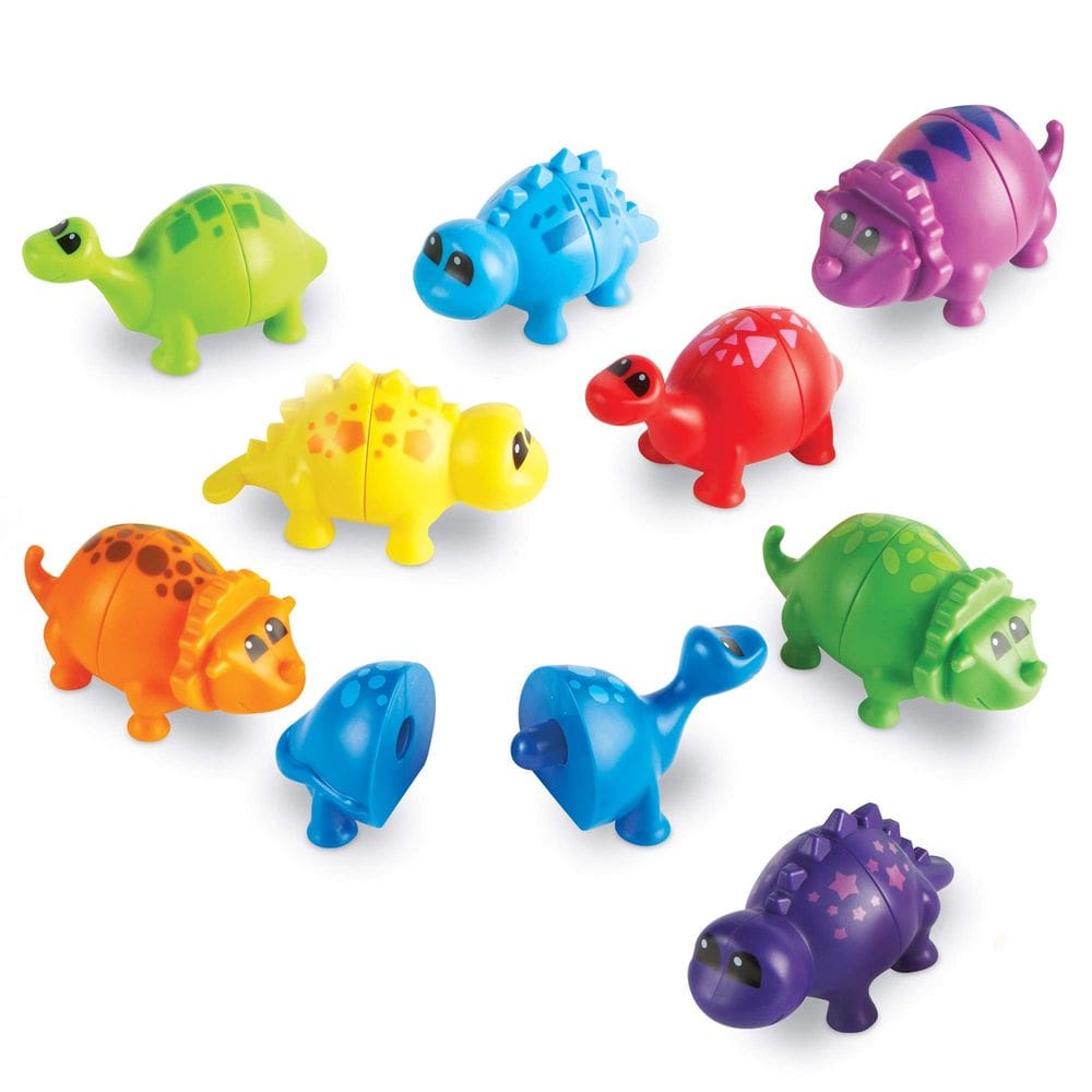 Recursos de aprendizagem de brinquedos Snap-n-Learn Matching Dinos com mais de 18 meses