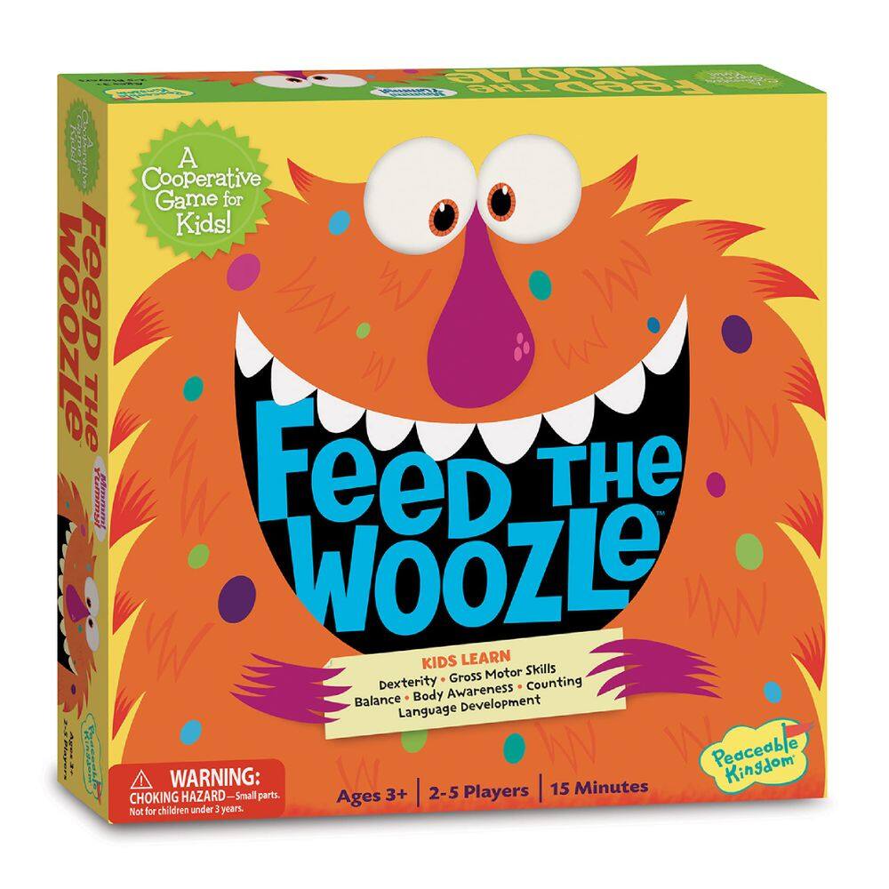 Jogo Cooperativo Peaceable Kingdom Feed The Woozle Kids 3+