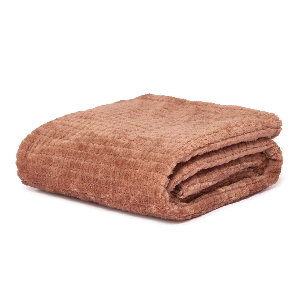 Cobertor Infantil Aveludado Manta Soft Flannel Marron Mocha
