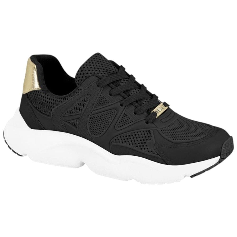 Tênis Casual Vizzano 1440.107 Feminino - Preto/Dourado
