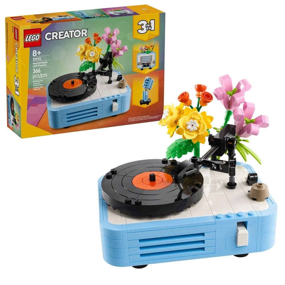 Lego Creator 3 em 1 Toca-Discos com Flores 31172