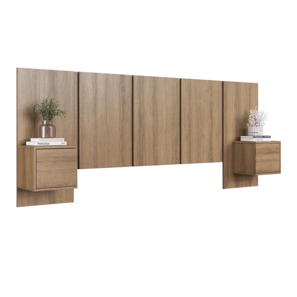 Cabeceira Casal com 2 Mesas Laterais PL1160 200x90cm - Art In Móveis