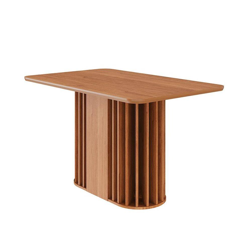 Mesa de Jantar Retangular com Tampo MDF Julieta Cinamomo 130 cm