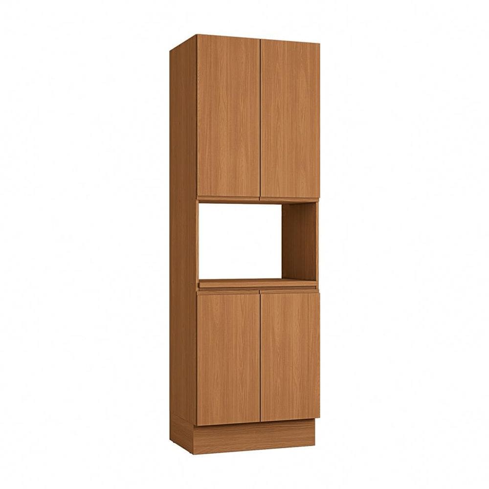 Paneleiro Valence com 1 Nicho 4 Portas Canela