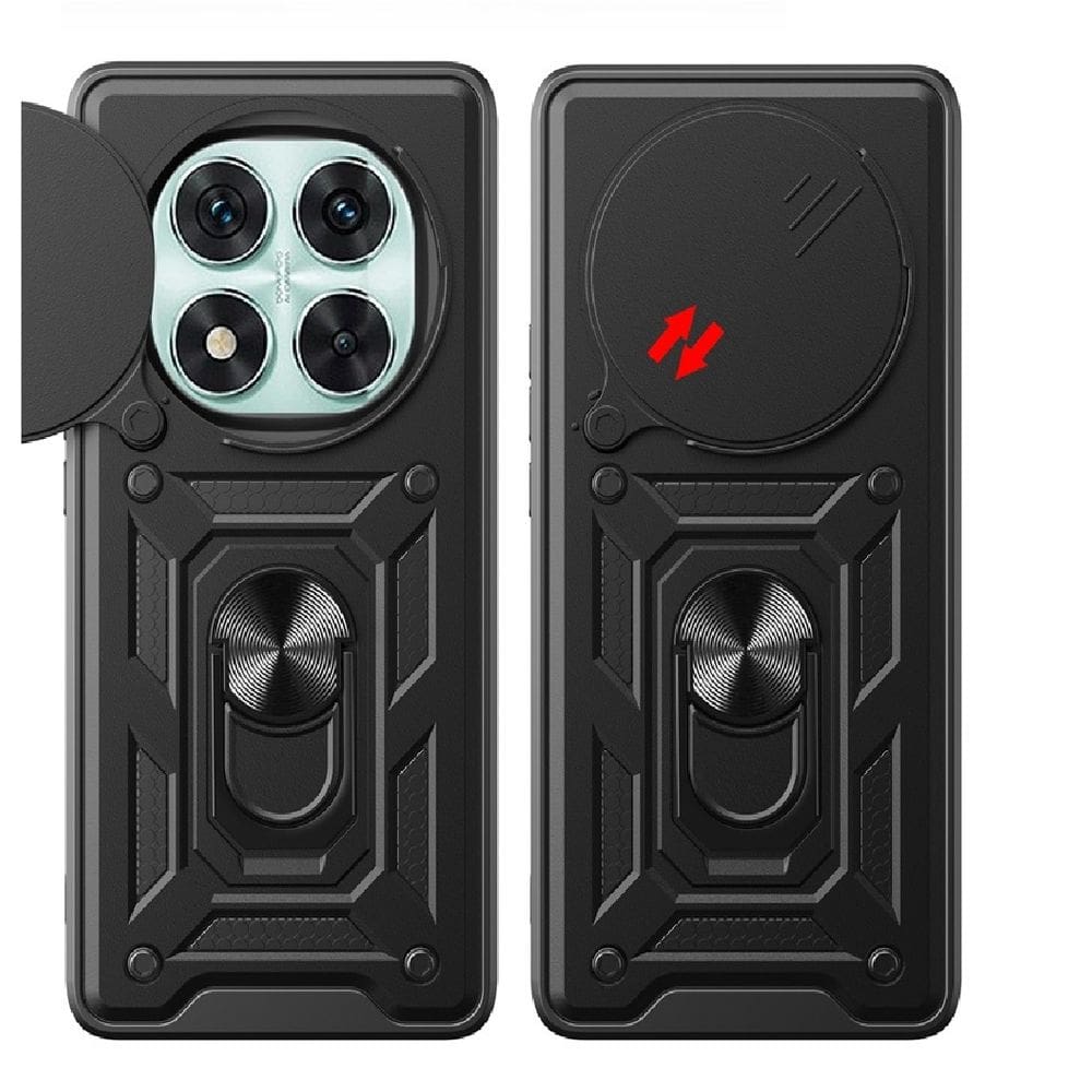 Capa Capinha Armadura C/ Proteção da Camera Suporte Anel 360 P/ Pooco X7 5G / Note 14 Pro 5G
