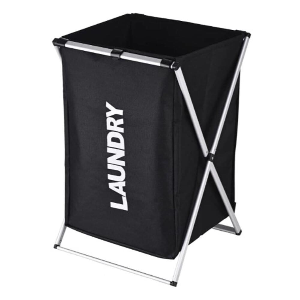 Organizador de Roupa Dobrável Preto Compacto Luxo