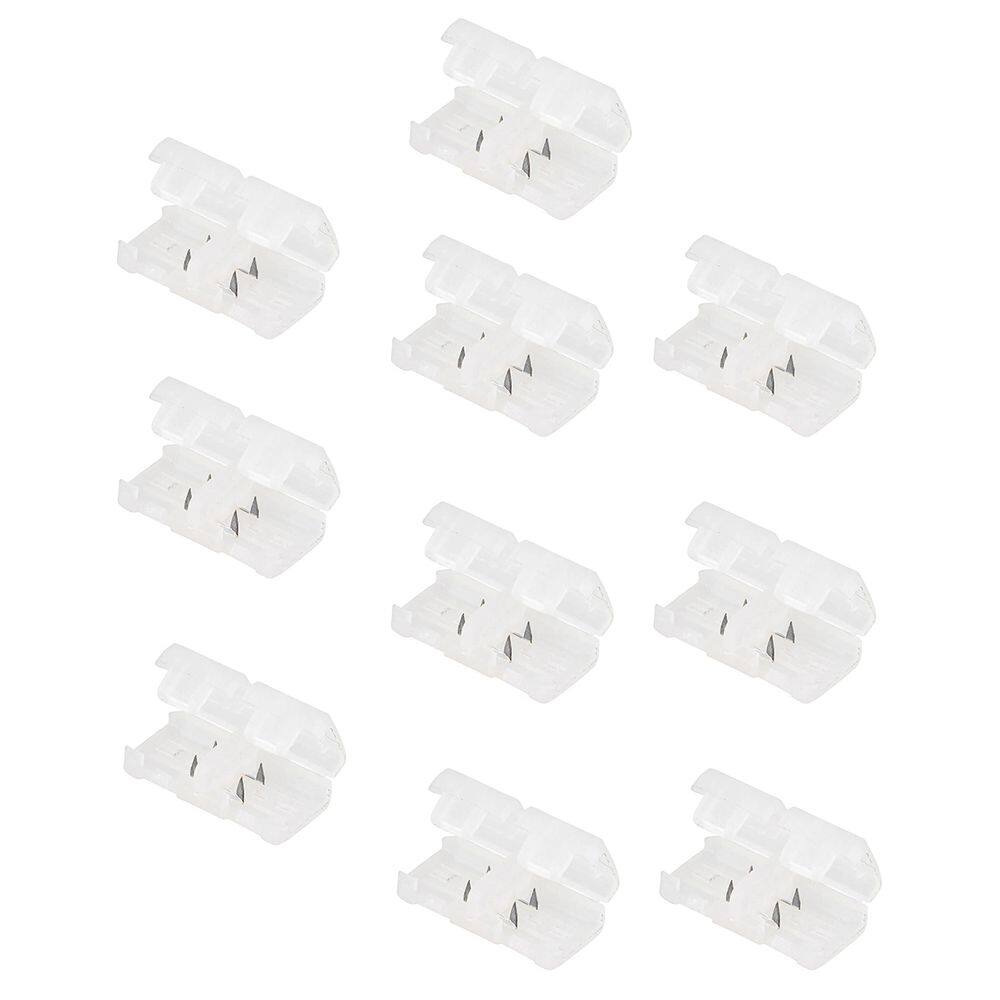 Conector Emenda Fita de LED Kit 10 unidades Decoraçao Casa Loja Iluminaçao Residencial Comercial Ambiente Interno Externo
