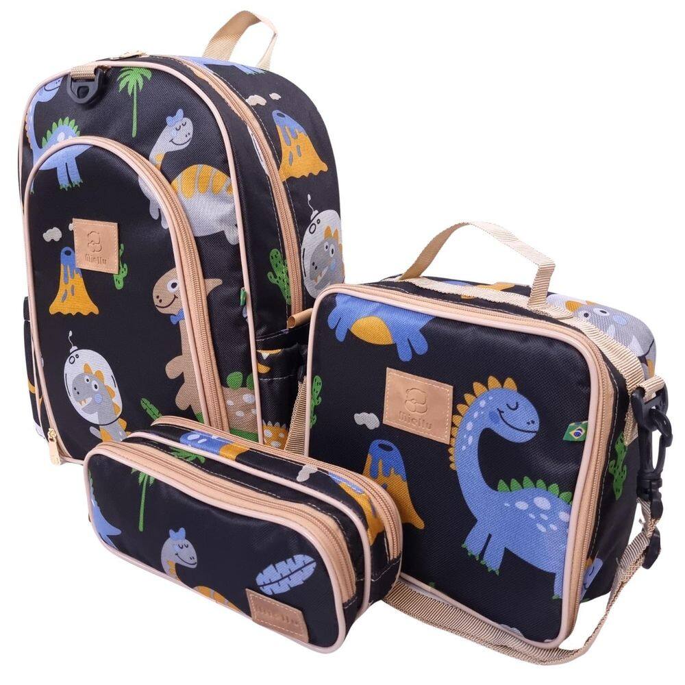 Kit Mochila Escolar Infantil Completo Menina Menino Bolsa
