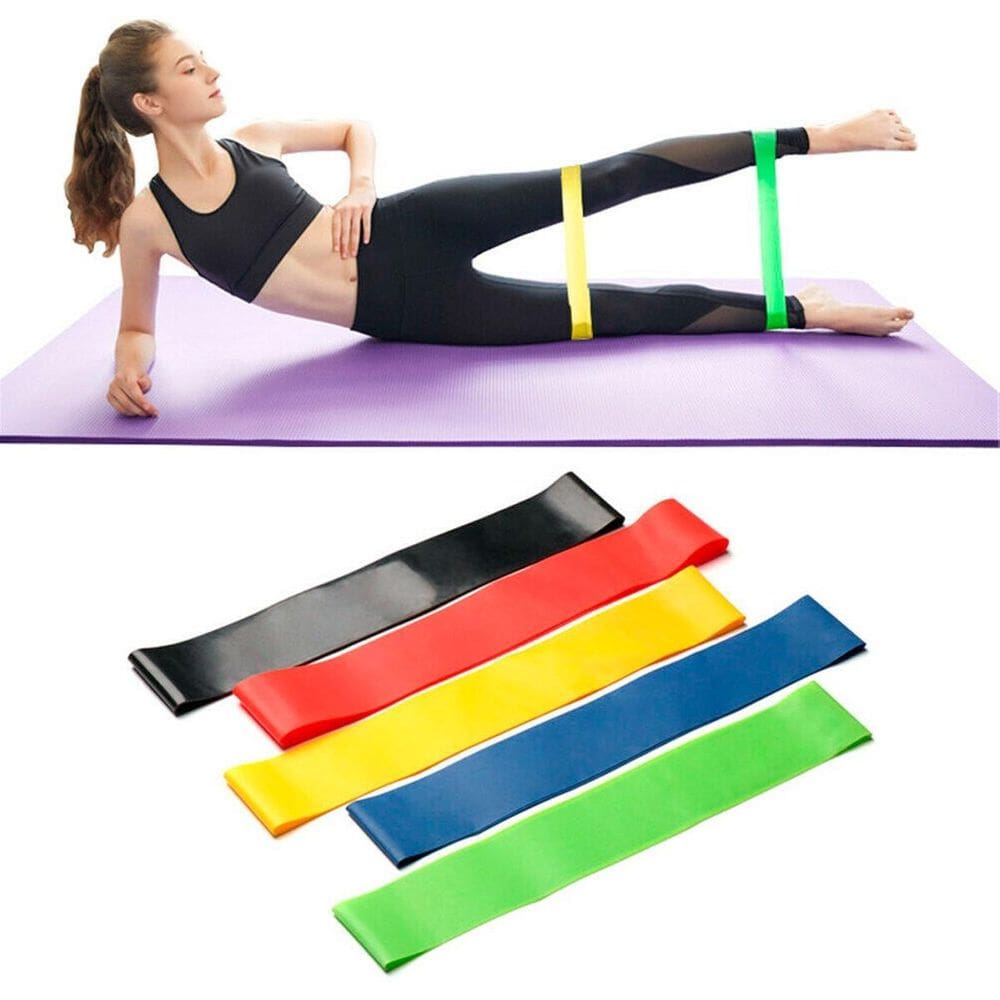Kit 5 Elásticos Para Treino Academia Casa E Fisioterapia