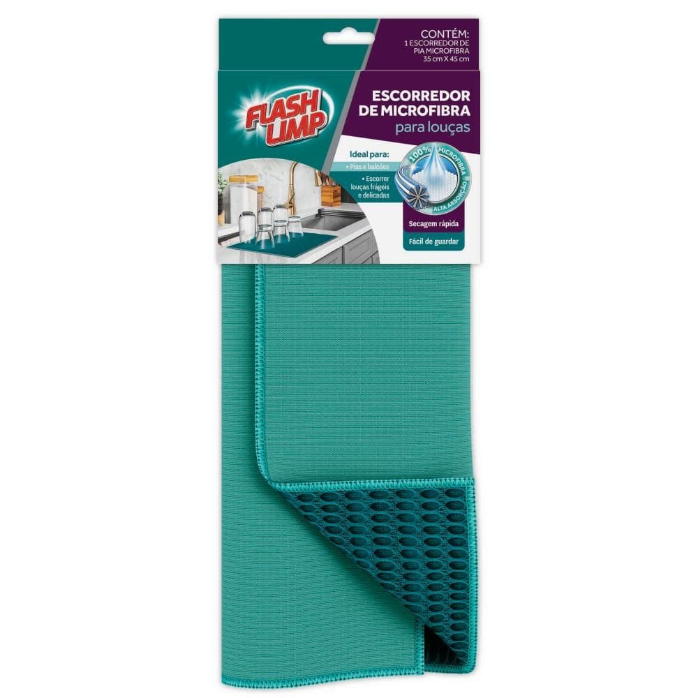 Pano Escorredor Microfibra  Flash Limp 35x45 cm