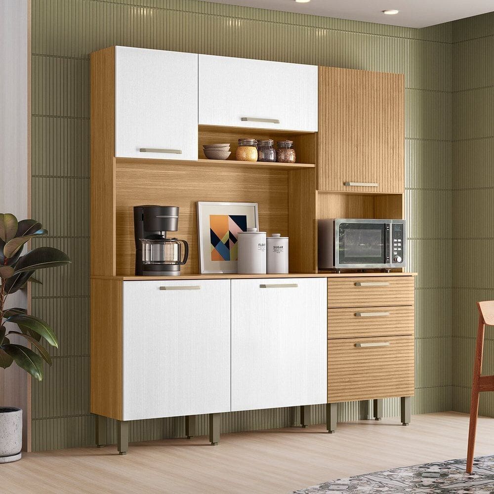 Armário para Cozinha 6 Portas Ferrara Plus Freijó / Supremo