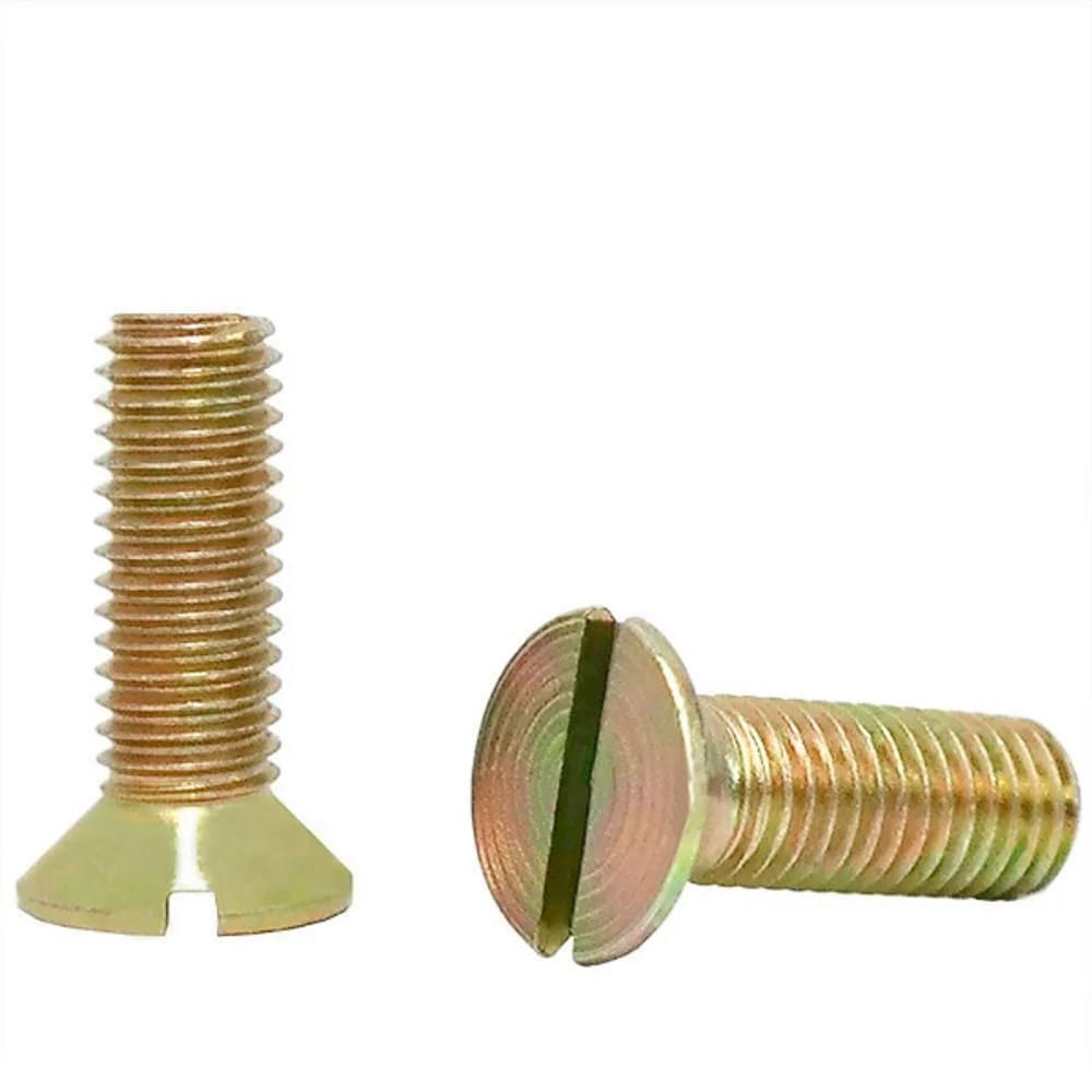 Parafuso Rosca Máq. Chave Fenda M6 x 16 MA Bicromatizado