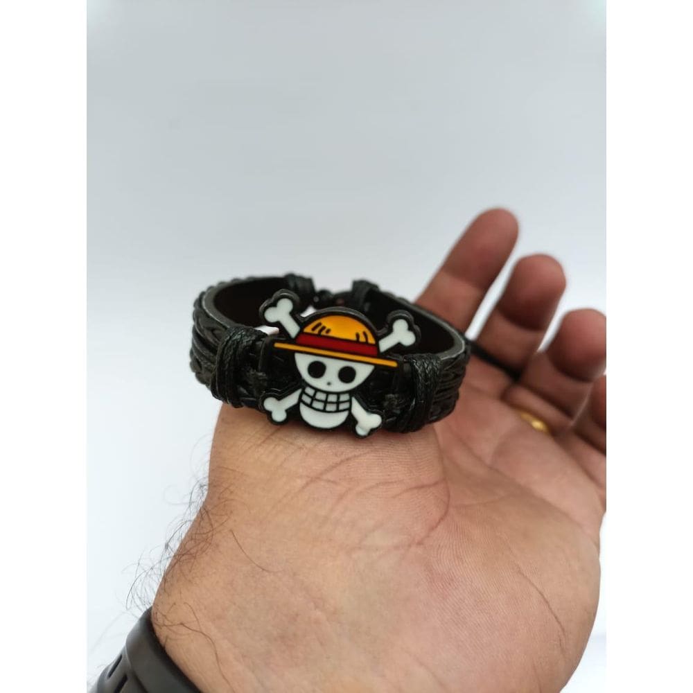 Pulseira ONE PIECE Caveira Going Merry Luffy Bando