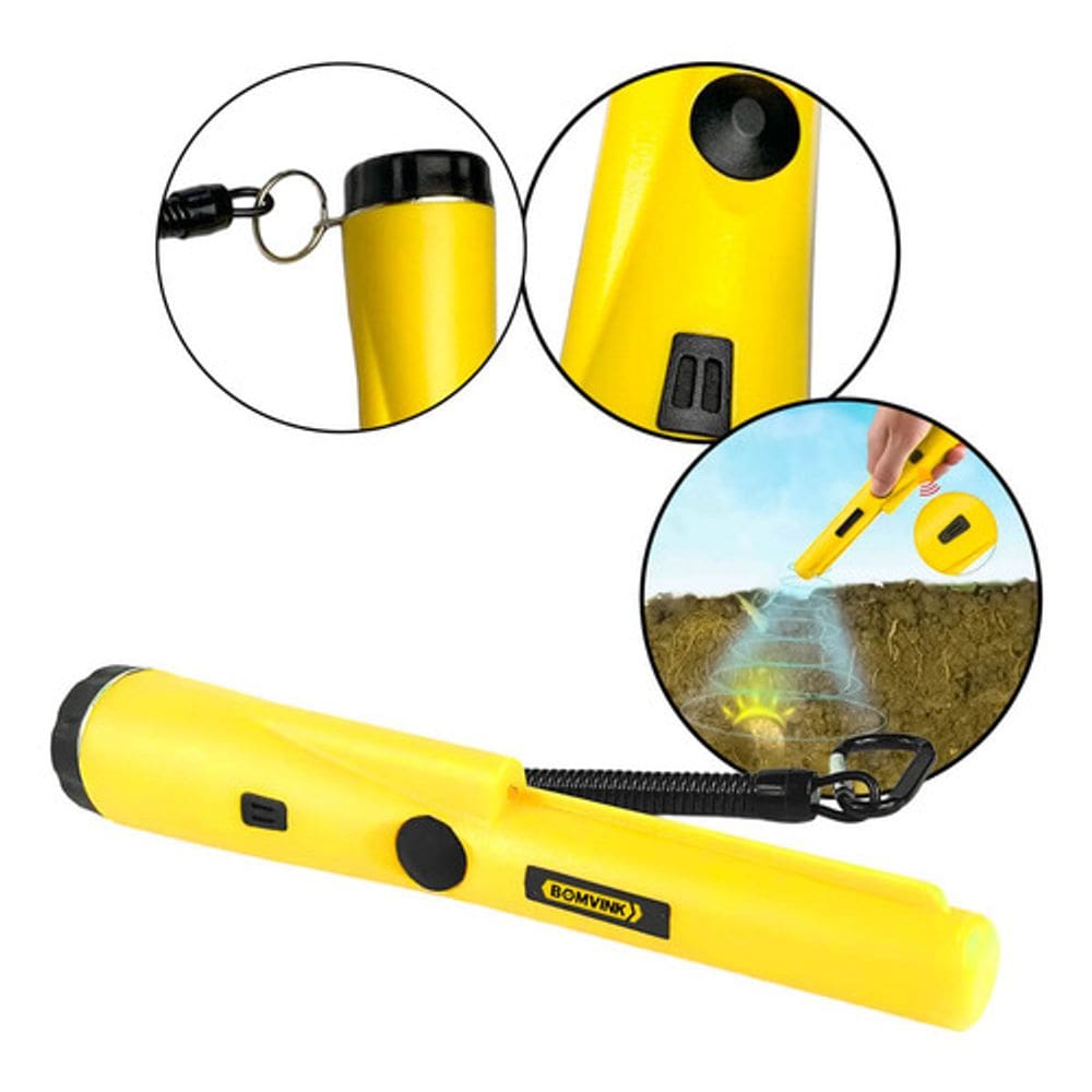 Detector de Metais Portátil Tipo Pointer Profissional com Detecção 360° e Alta Sensibilidade para Escavações
