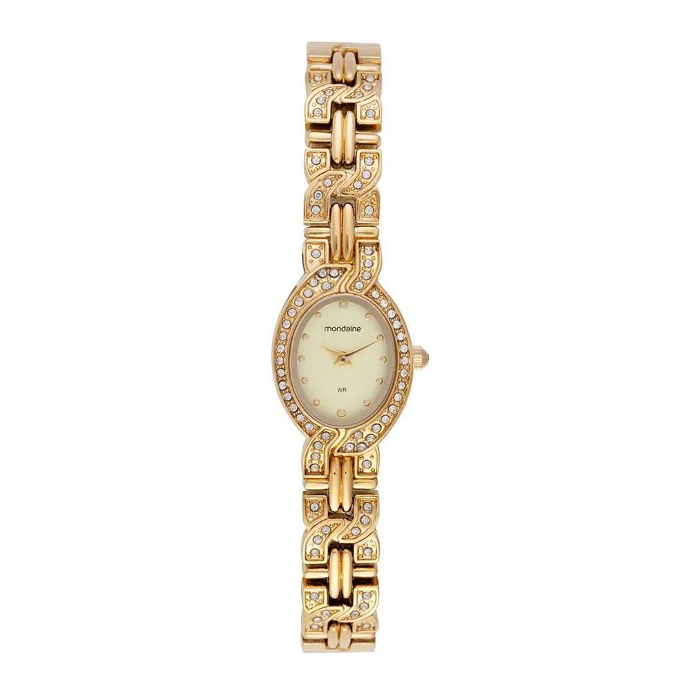 Relógio Feminino Mondaine Oval Dourado 99783LPMVDM1