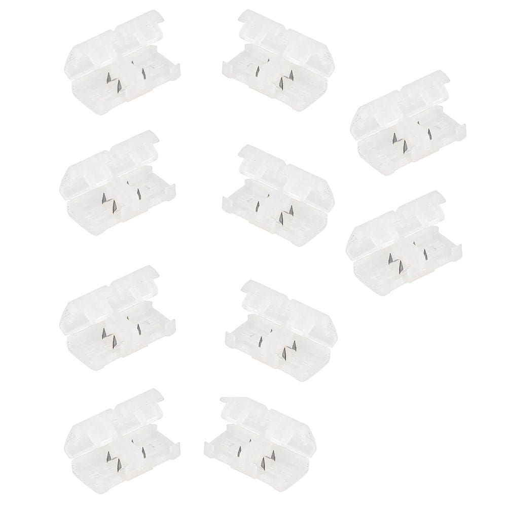 Conector Emenda Fita de LED Kit 10 unidades Iluminaçao Ambiente Residencial Empresarial Decoraçao Loja Casa Interno Externo