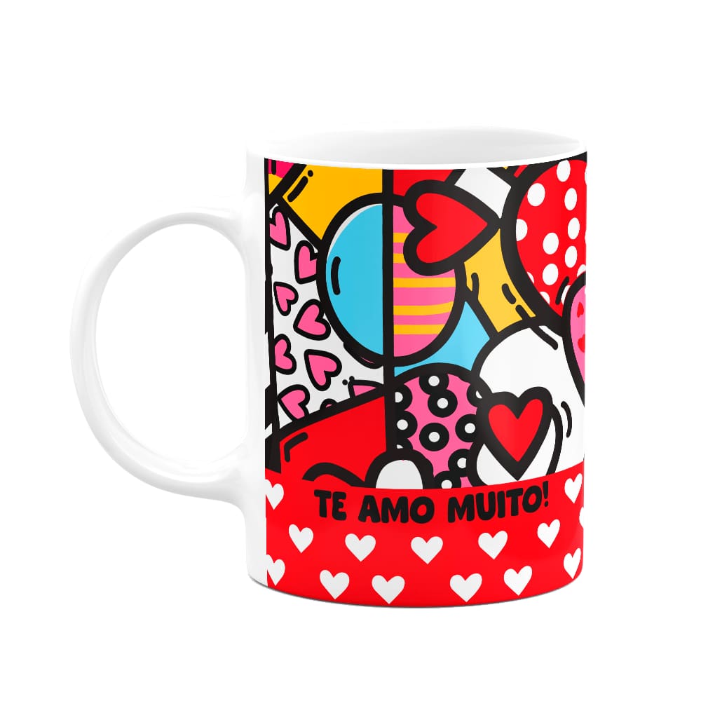 Caneca Namorados - Te amo muito - LoveHearts