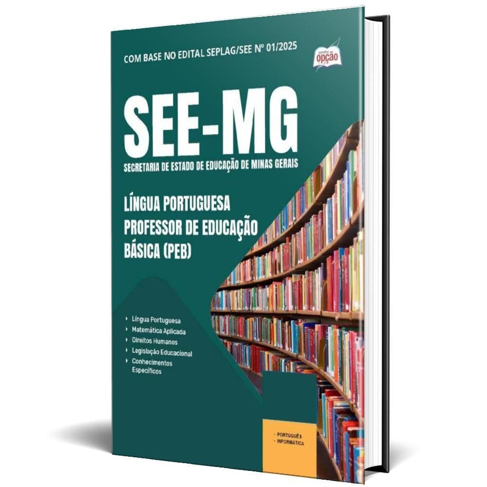 Apostila See Mg 2025 Língua Portuguesa Professor Educação