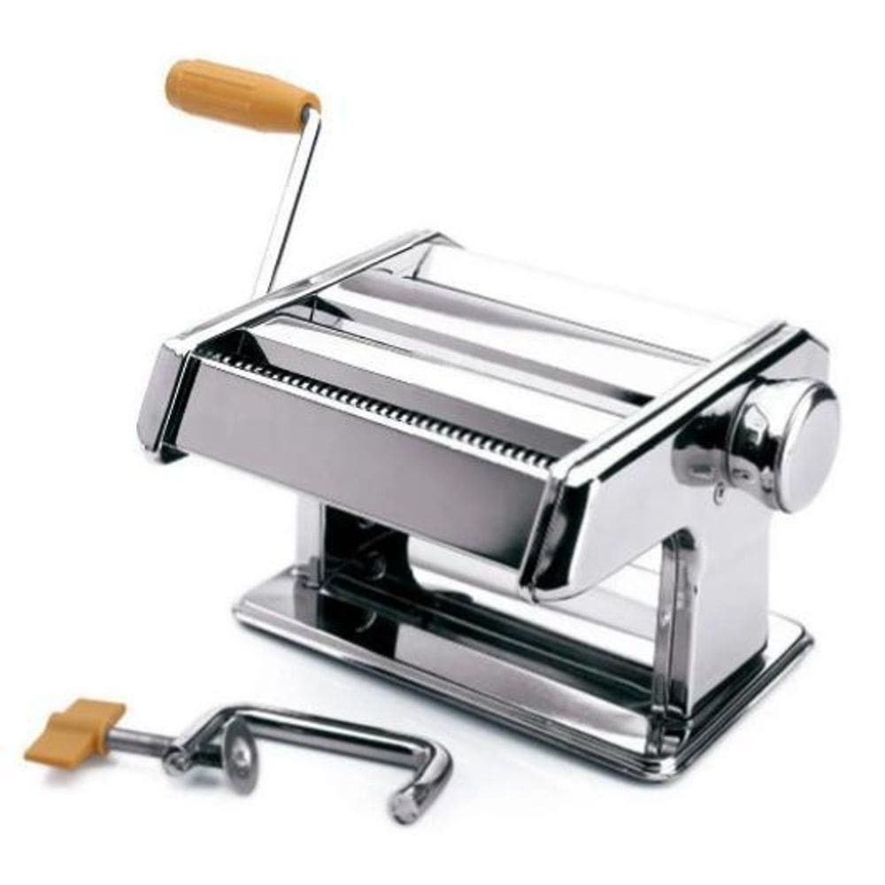 Máquina De Macarrão Com Cilindro Aço Inox Para Massa Caseira
