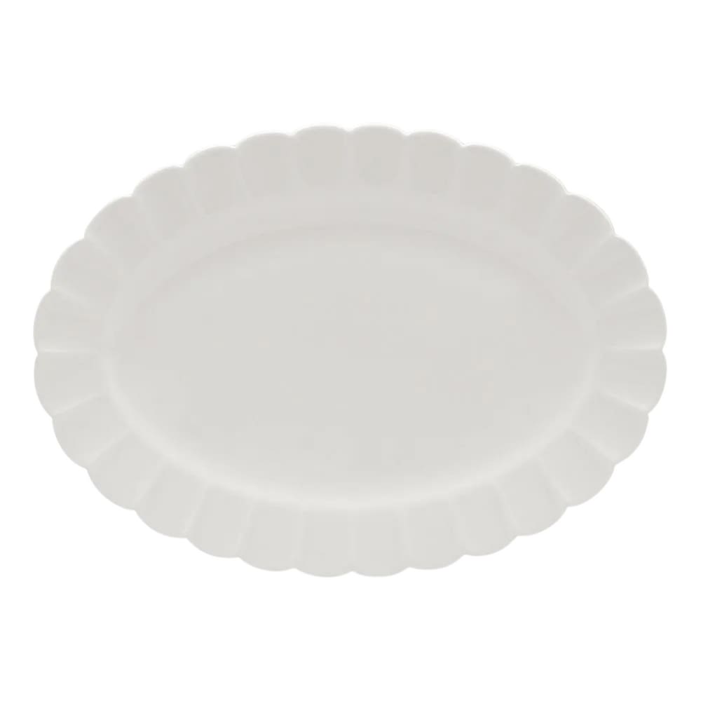 Travessa Oval Em Porcelana Flora 41,5x29,5cm Oxford Camélia