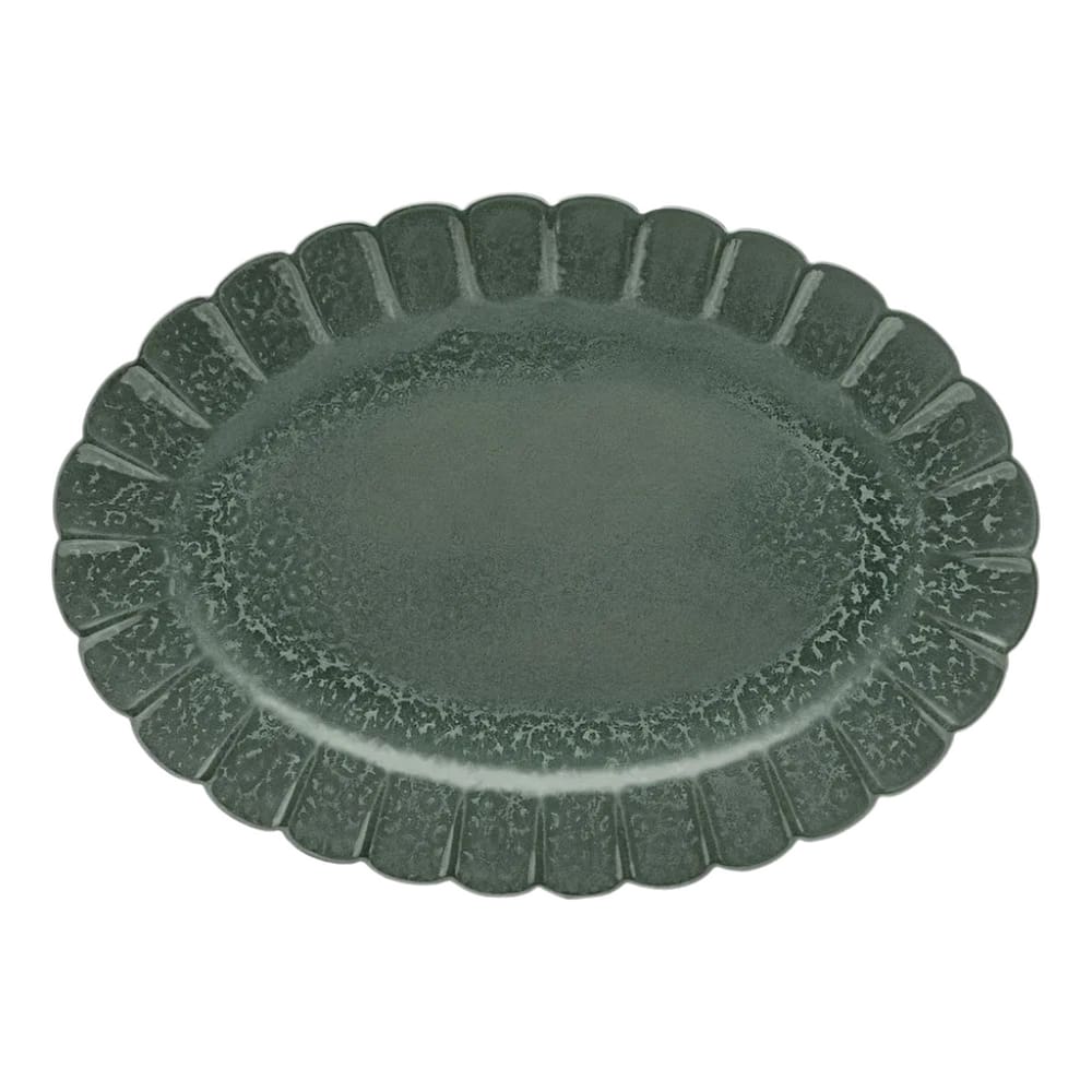 Travessa Oval Em Porcelana Flora 41,5x29,5cm Oxford Hortênsia