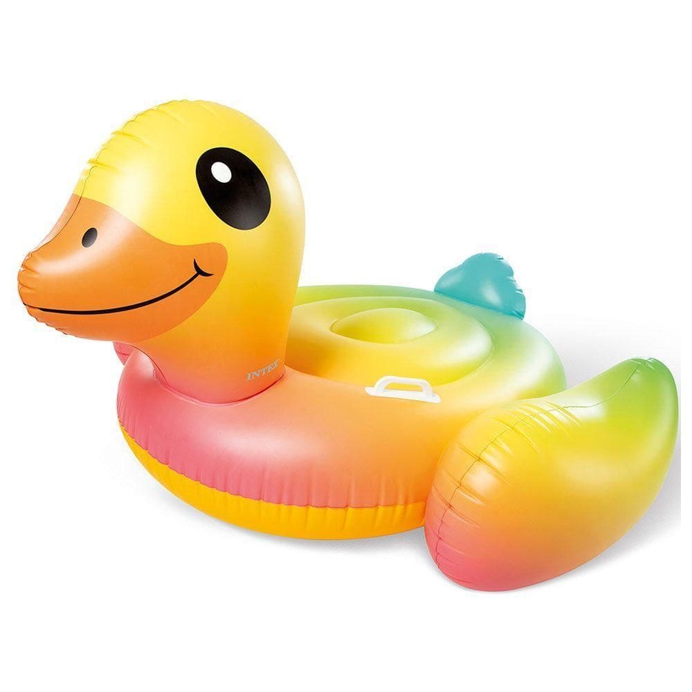 Boia Inflável Grande Pato Amarelo 147cm Intex