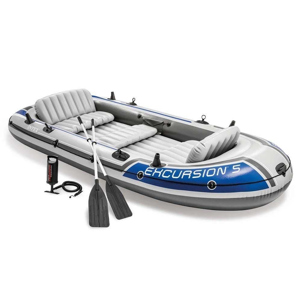 Barco Bote Inflável Excursion 5 - Intex Remos E Bomba