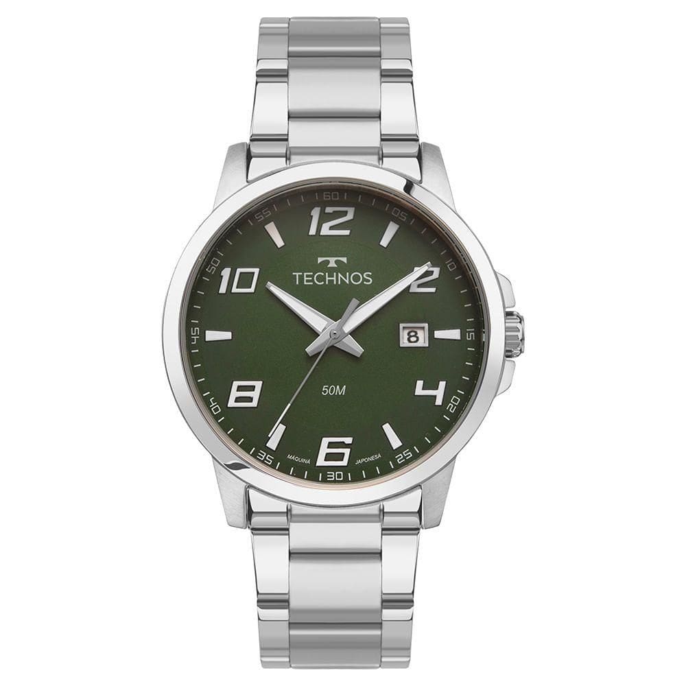 Relógio Technos Masculino Racer Prata - 2315lat/1v Relógio Technos Masculino Racer Basico Prata - 2315lat/1v