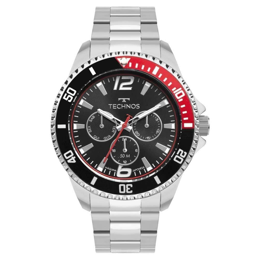 Relógio Technos Masculino Racer Prata - 6p29ale/1p 6p29ale/1p
