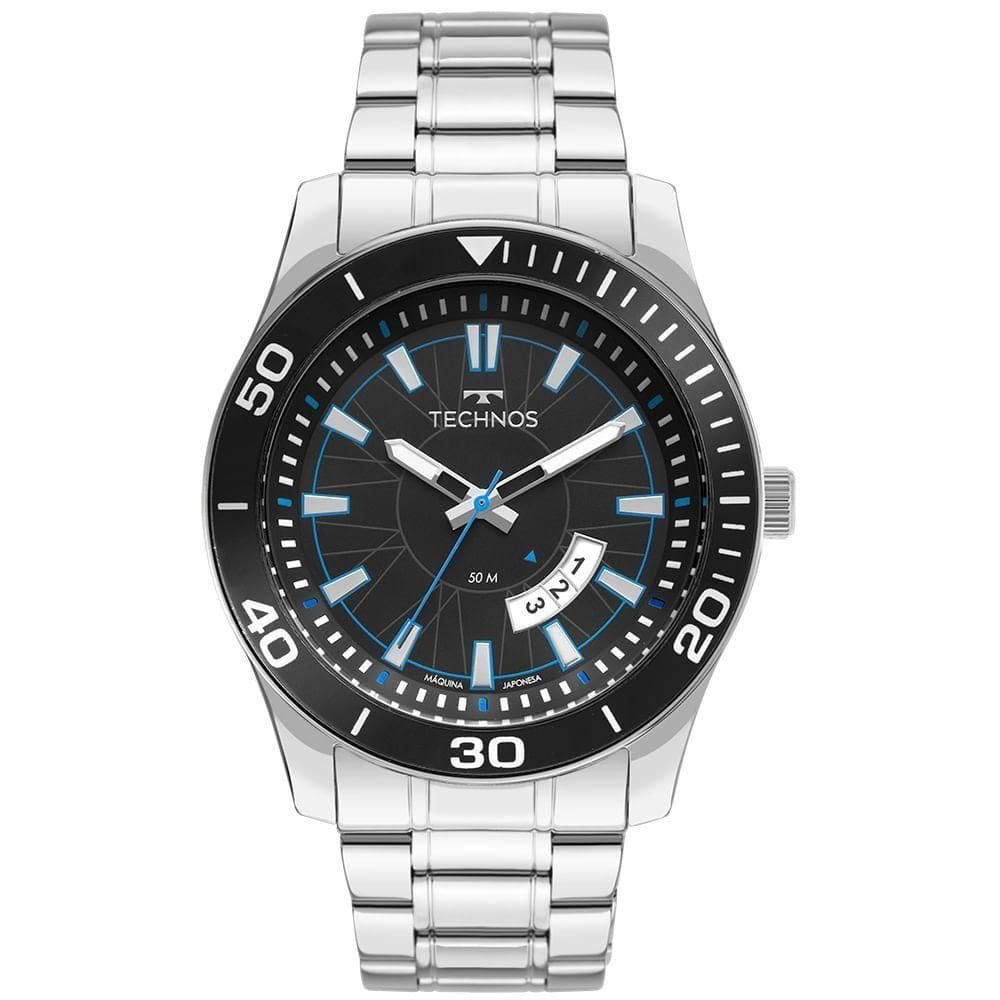 Relógio Technos Masculino Racer Prata - 2115ksm/1a 2115ksm/1a