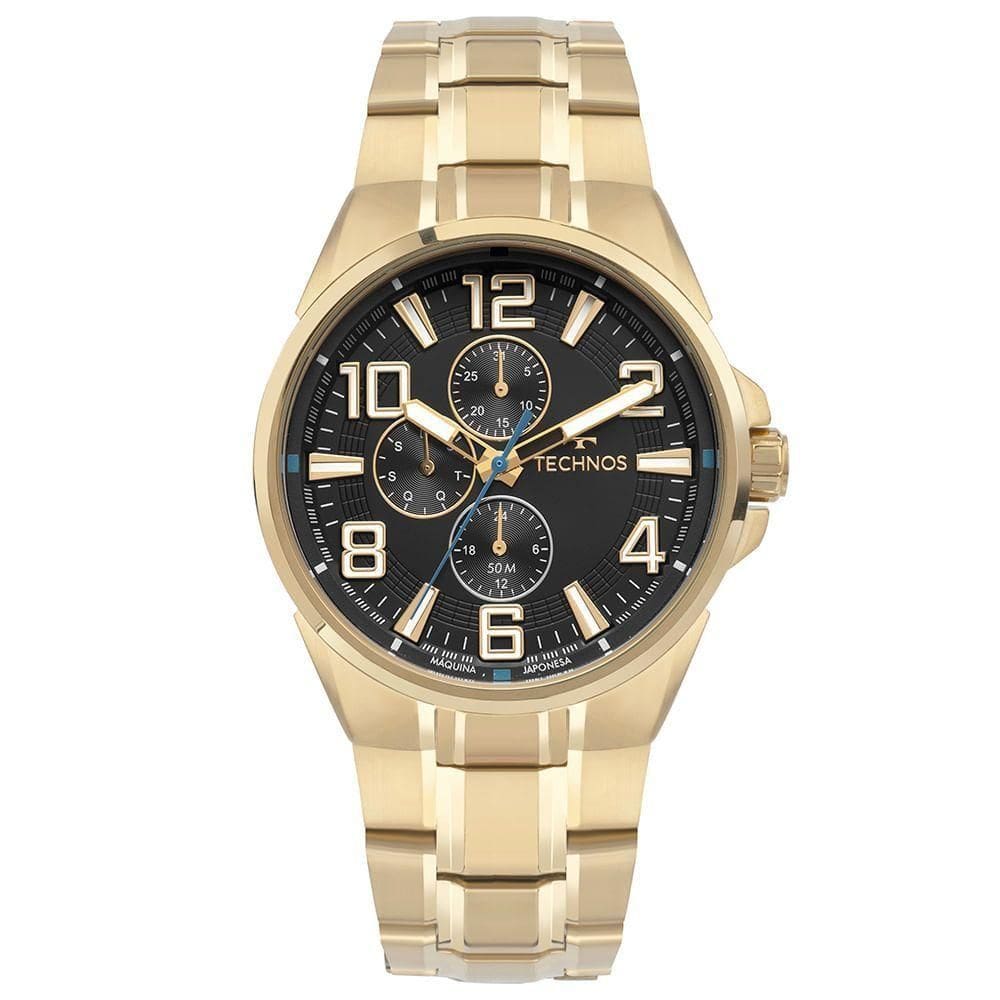 Relógio Technos Masculino Skymaster Dourado - 6p27duu/1p 6p27duu/1p