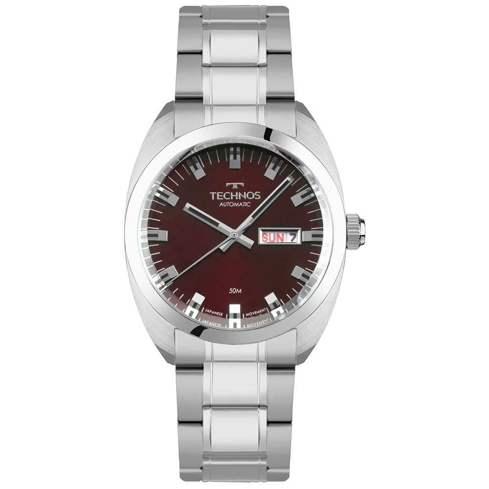 Relógio Technos Masculino Automático Prata - 8205ov/1r 8205ov/1r