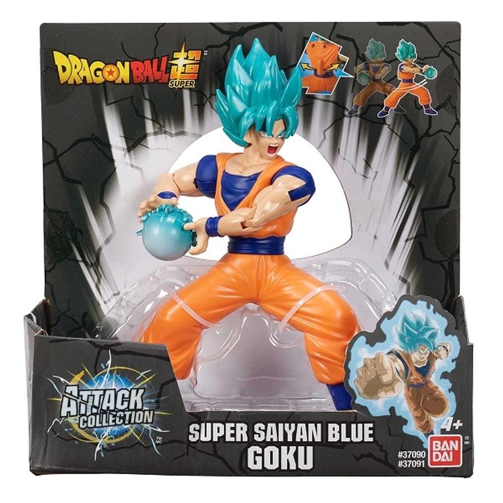 Dragon Ball Super –Attack Collection – Boneco Goku Super Saiyajin Blue Kamehameha 20 Cm – Bandai
