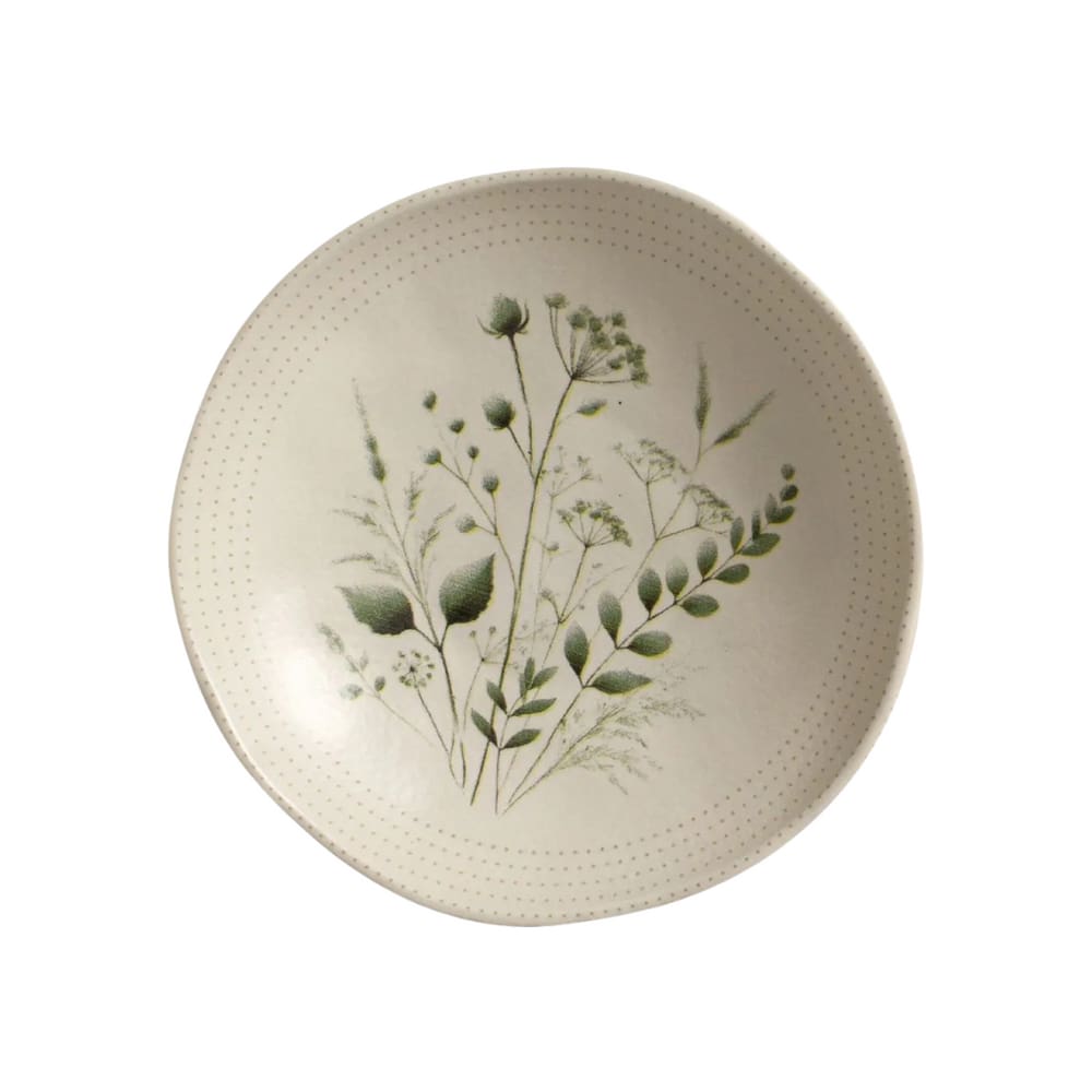 Prato Fundo Em Cerâmica Orgânico Ammi 21,2cm Porto Brasil