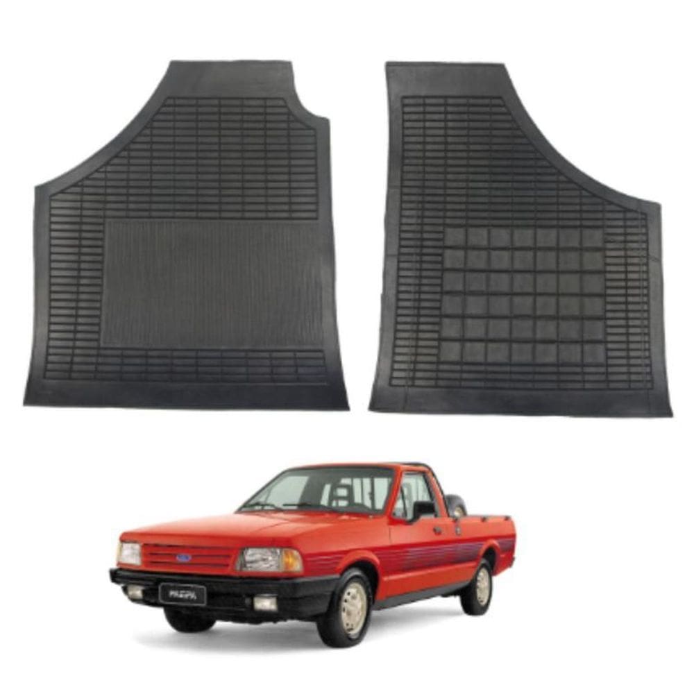 Tapete De Borracha Cabine Ford Pampa 2 Peças