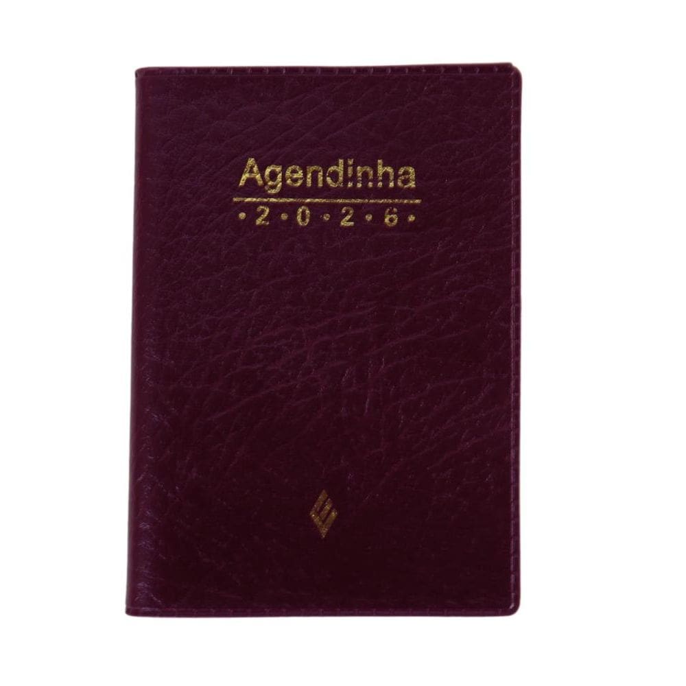 Agenda simples 2026 - vinho