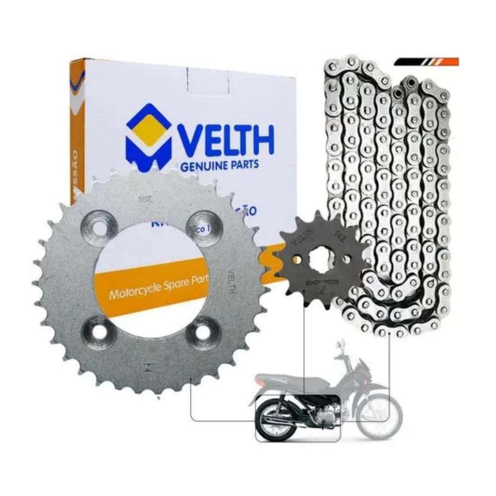 Kit Relação Pop 100 2006 A 2015 - Aço 1045 Velth