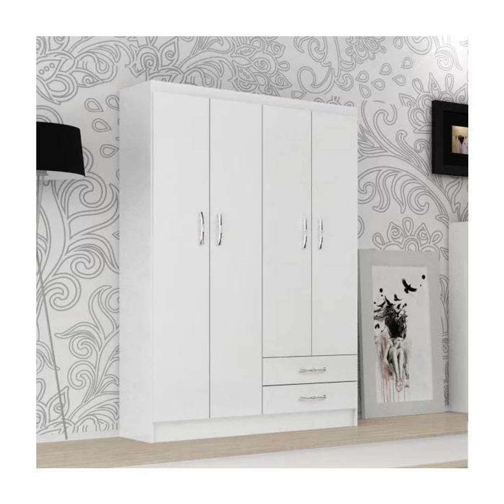 Guarda-Roupa Infantil Atalaia 4 Portas 2 Gavetas