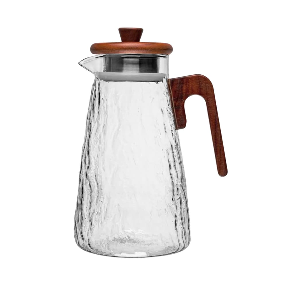 Jarra Em Vidro Borossilicato Com Tampa Em Bambu 1,5L Wolff