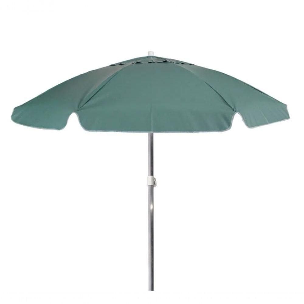 Guarda Sol 1,60m Em Bagum E Alumínio Praia Jardim Piscina Verde Musgo 8625 Bel