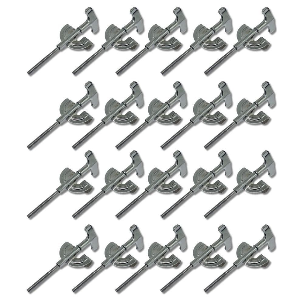 Kit 20 Parafuso Afinação 6Mm Bumbo Borboleta + Garra 12.1