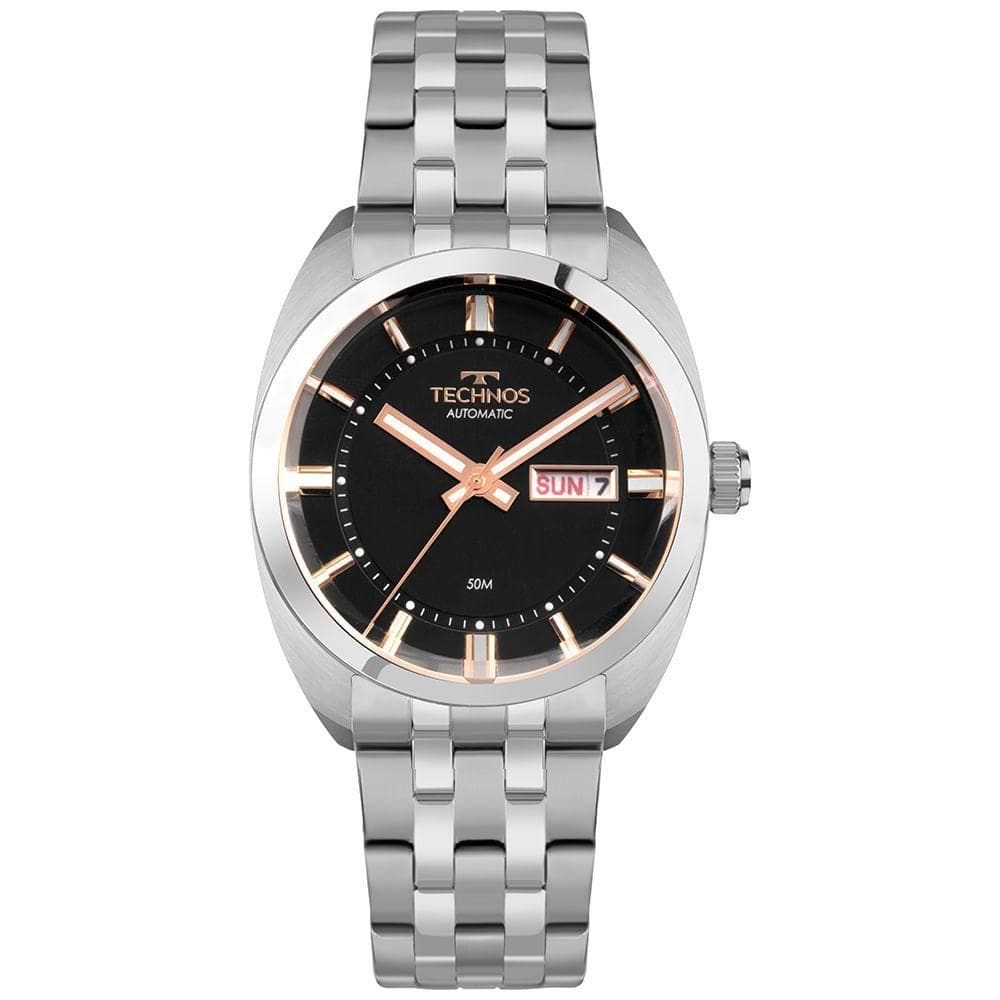 Relógio Technos Masculino Automatico Prata - 8205os/1p 8205os/1p