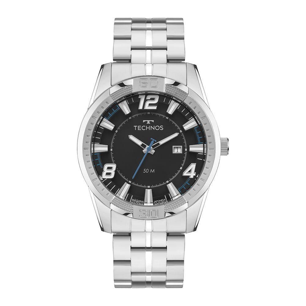 Relógio Technos Masculino Racer Prata - 2115uac/1p 2115uac/1p