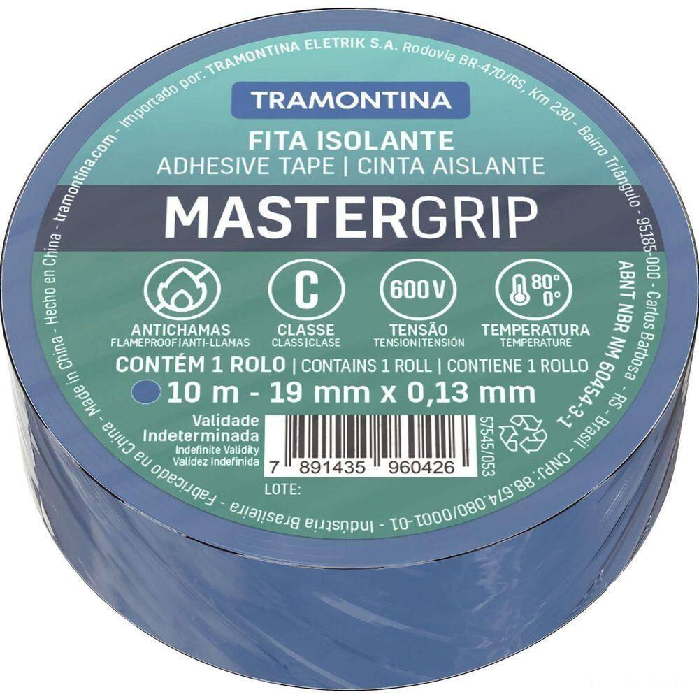 Fita Isolante Classe C 0,13x19 Mm Tramontina Azul 10 M Tramontina