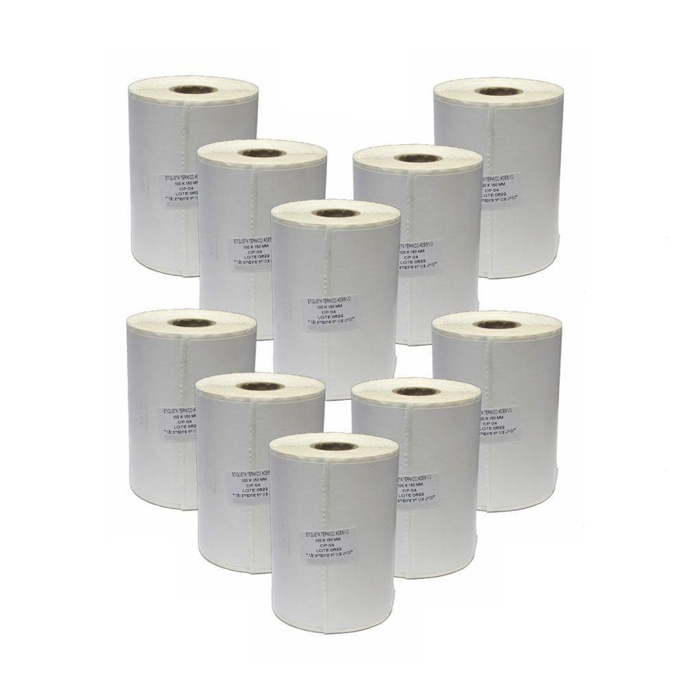 Kit 10 Etiqueta Adesiva Térmica Zebra Ecommerce 100X150Mm