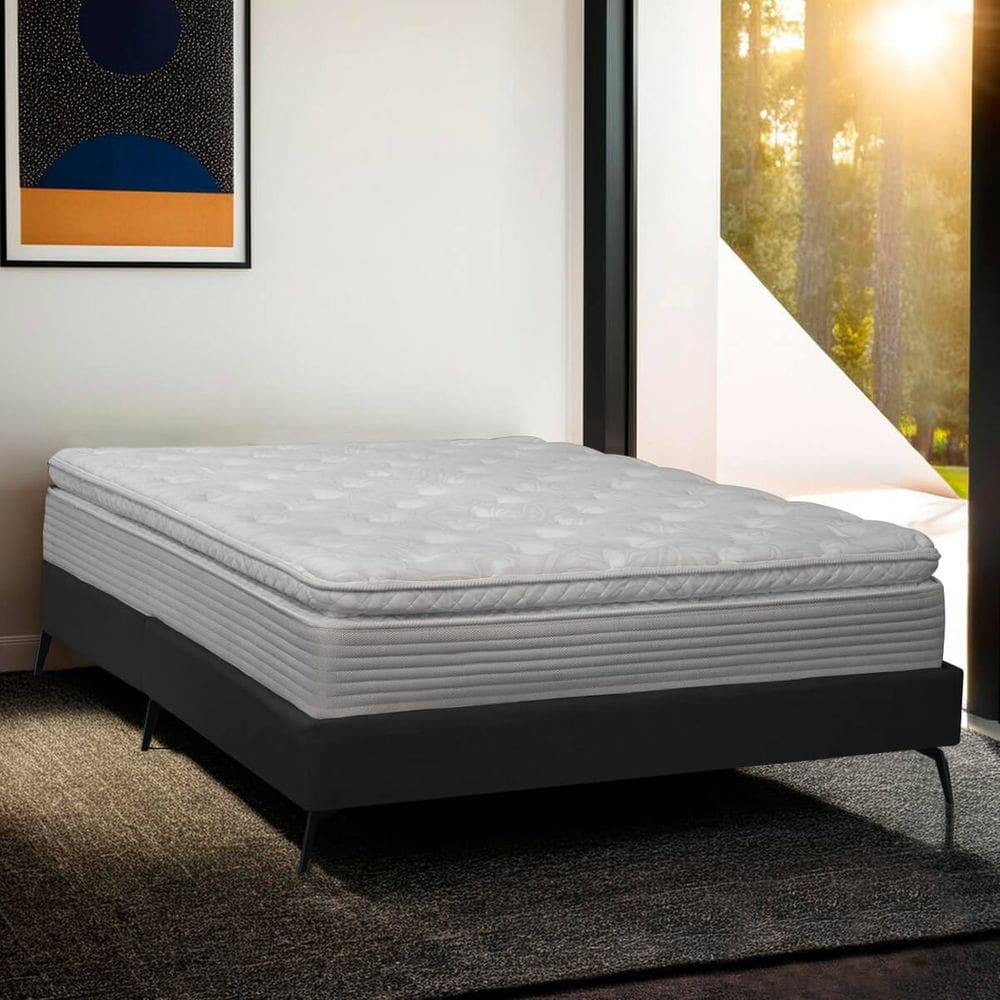 Base Cama Box Orgânica Japonesa Montreal para Colchão Casal 138x188 Bouclê - SOFA STORE