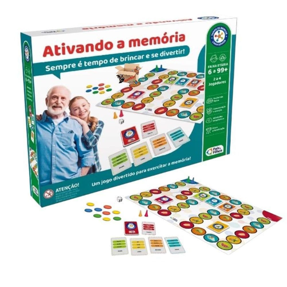 Jogo De Tabuleiro Ativando A Memória Para Idosos E Crianças
