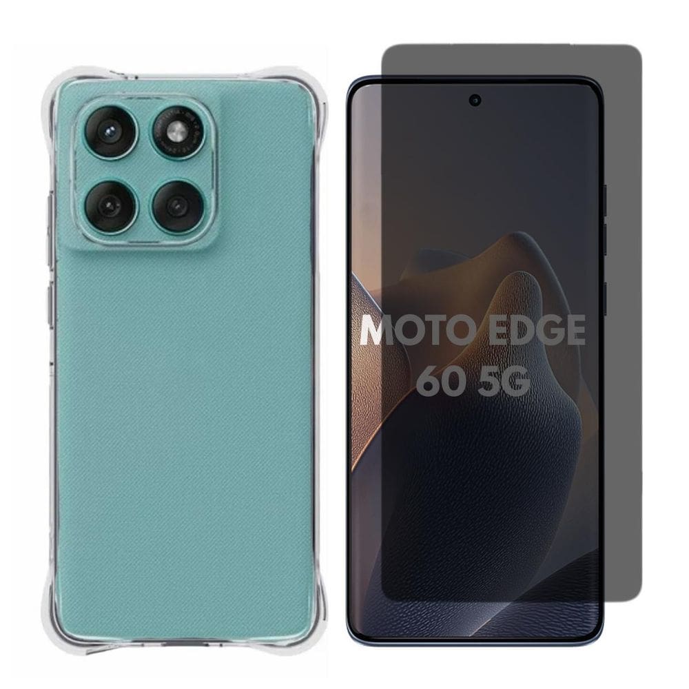 Capa + Pelicula Gel Privativa Compativel Moto Edge 60 5G
