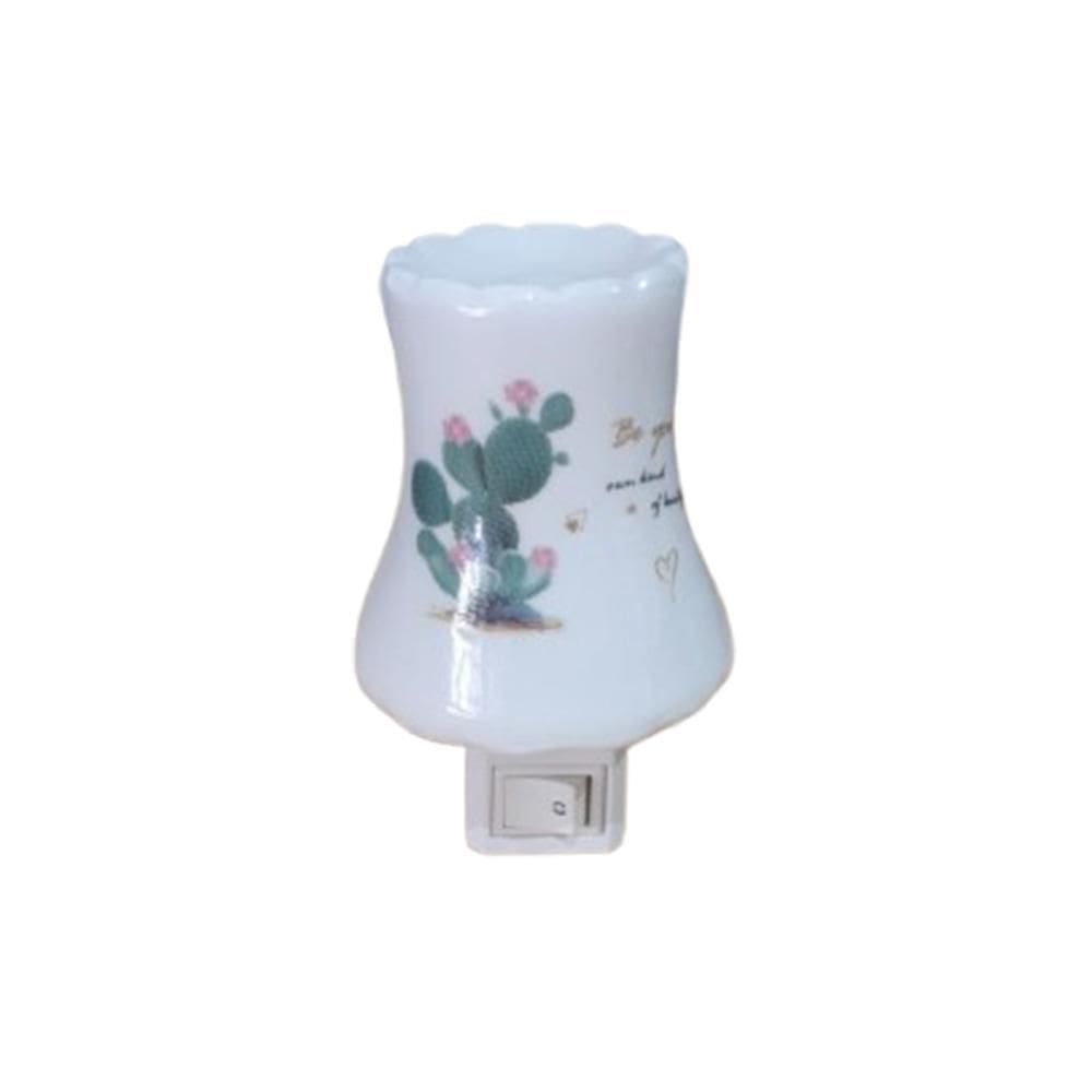 Mini Abajur De Tomada Luminária De Cerâmica Bivolt Difusor