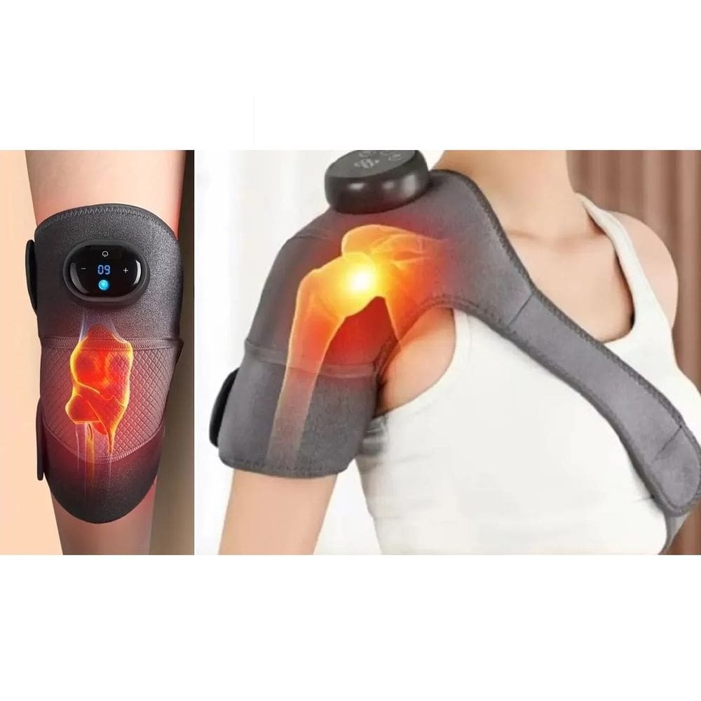 Massageador Para Joelho Ombro Articulação Com Aquecimento + Cinta de Ombro